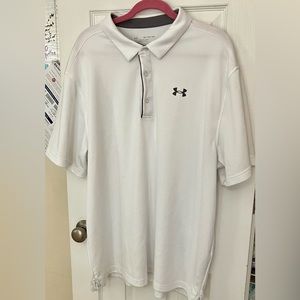 Under Armour 3XL XXXL Adult Polo Shirt White Short Sleeve Sports Outdoor Mens